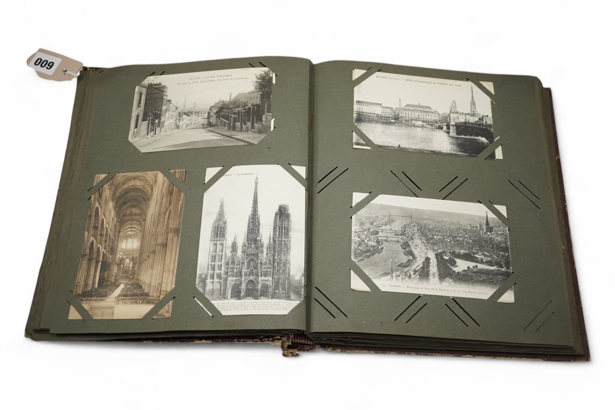 Two early 20th century topographical postcard albums. Condition - poor to fair to good